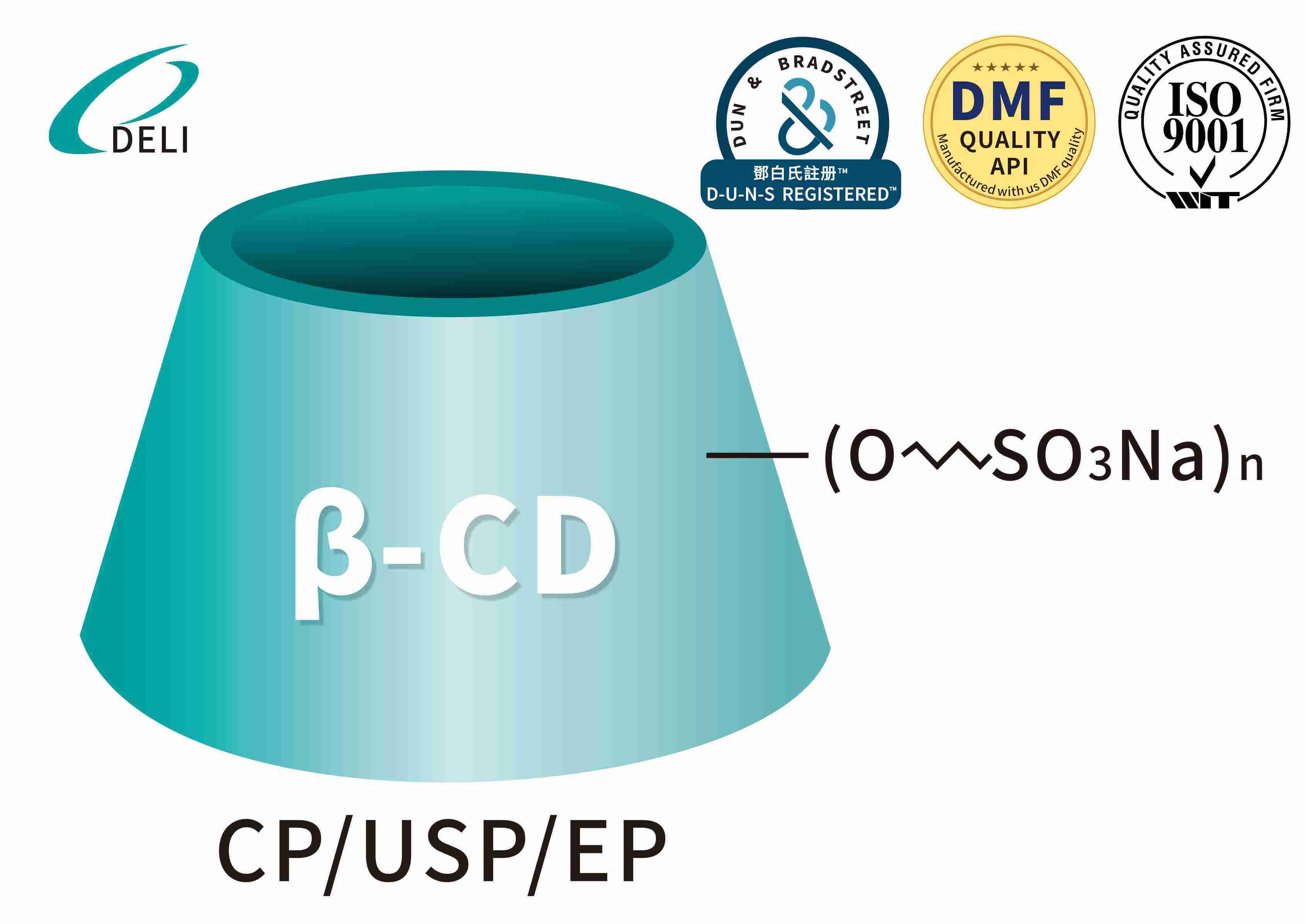 Betadex Sulfobutyl Ether Sodium CAS NO 182410-00-0 Injeksi